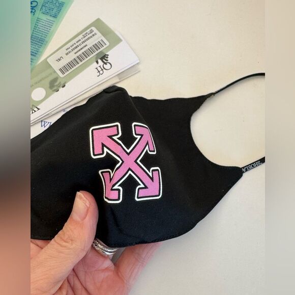 Off white L/XL Unisex Face Mask - Picture 5 of 7